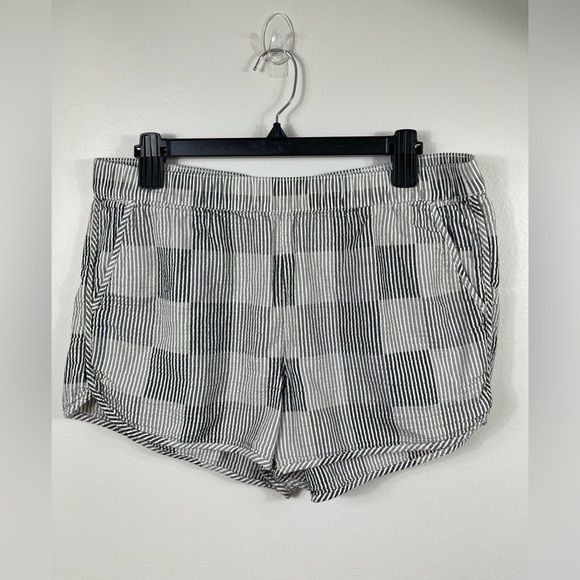 Shorts Pull-On Shorts Women's in Striped Check Cotton Summer Madewell - Picture 2 of 16